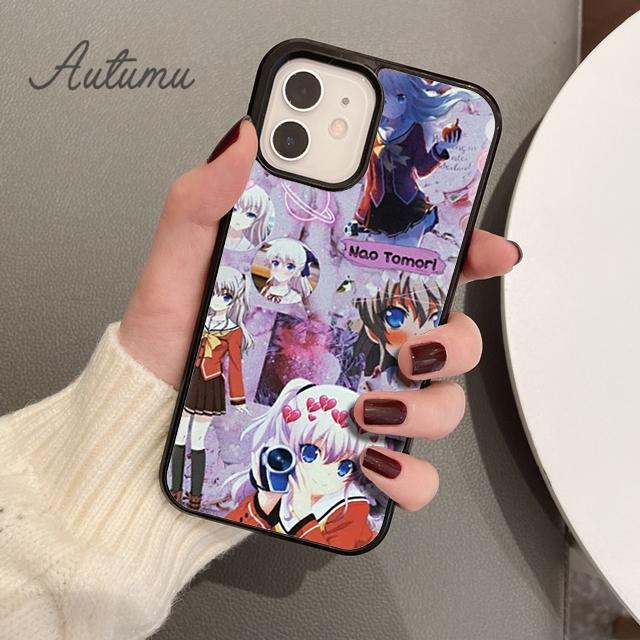 Charlotte Anime Phone Case for iPhone 11 12 13 14 Pro Max Mini X XR XS SE 2020 5 6S 7 8 Plus Samsung Galaxy S21 S22 Cover Shell