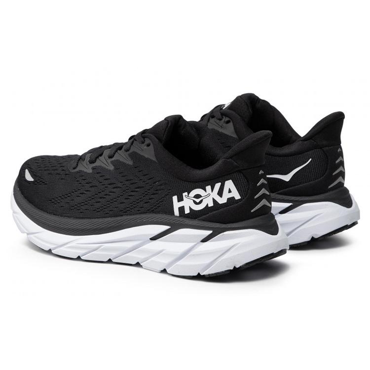 HOKA One One Clifton 8 Wide 'Black White' Women's 1121375-BWHT