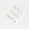 Pro Mercedes Benz Brabus C W203 W204 W205 kupé Odznak kufru auta Logo Samolepka Písmena B20 B30 D30 450 650 ABS Emblém Chrom Stříbrná