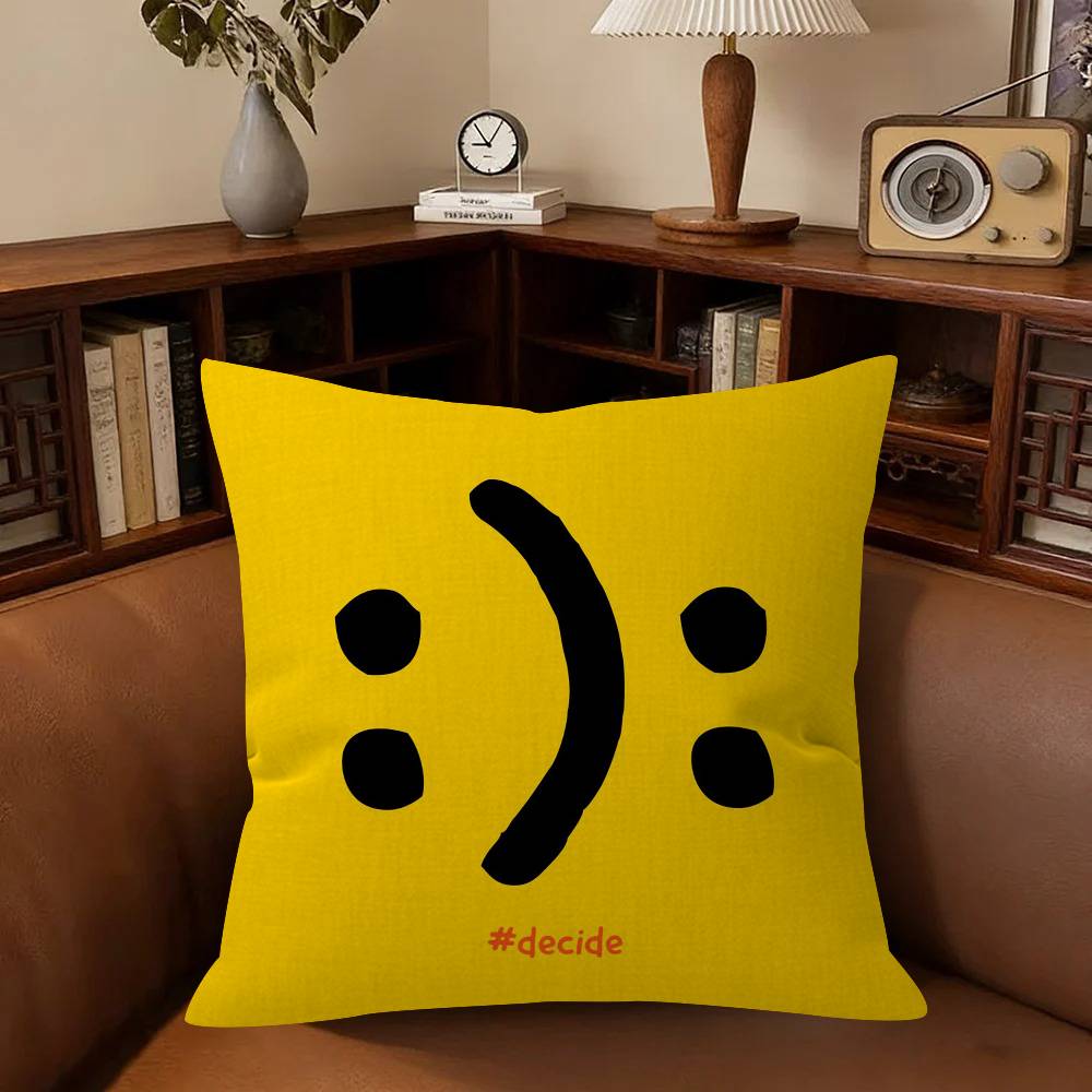 You Decide Art Pillow Gift Home Office Decoration Bedroom Sofa Car Cushion Cover Case 45X45