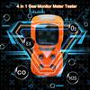 4-in-1 Gasdetektor CO H2S O2 Analysator Wiederaufladbar LCD-Display Ton Licht Vibration Alarm Qualität