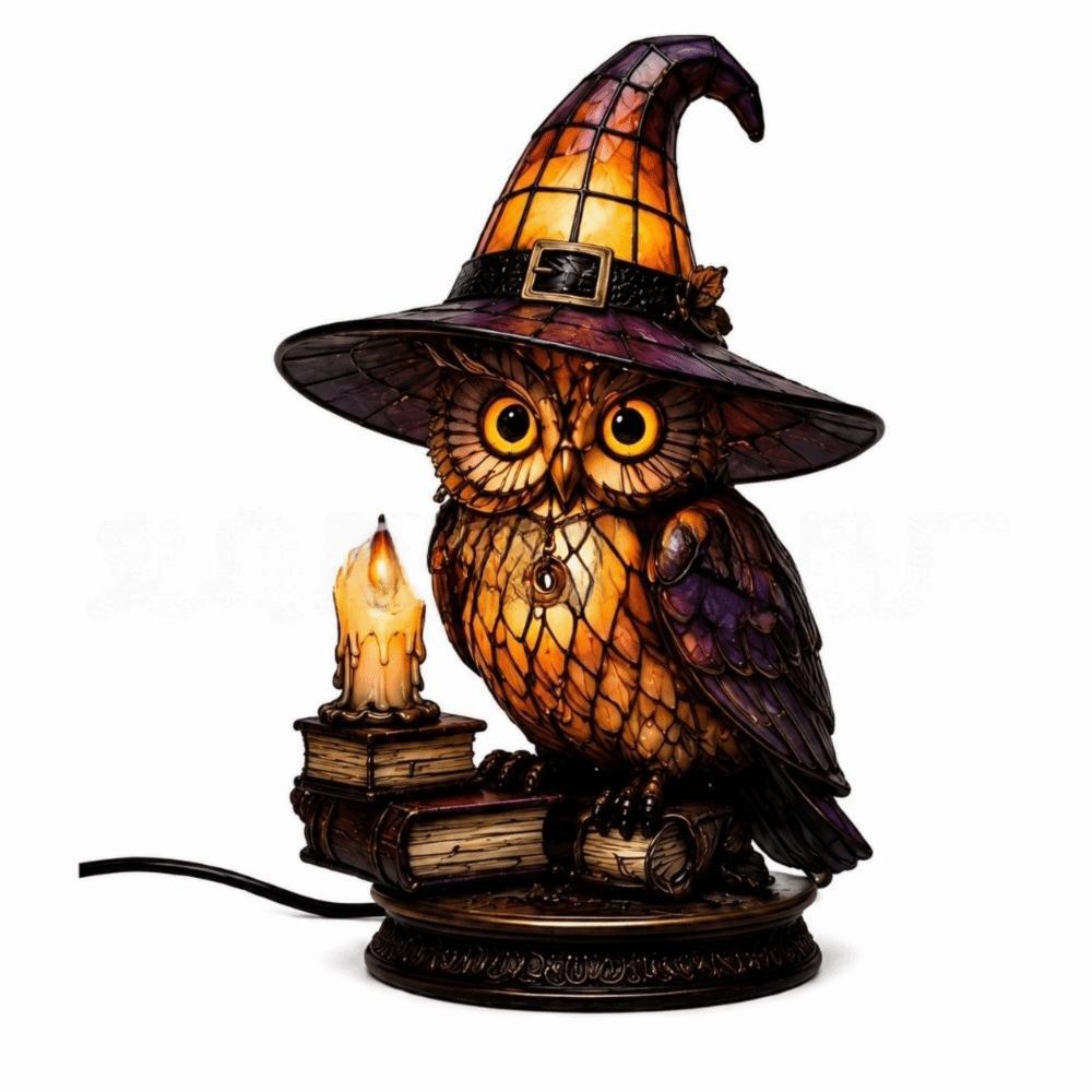 Home Decoration Halloween Lamp Cat Bird Desktop Lights Home Ornaments Night Light  Bedside