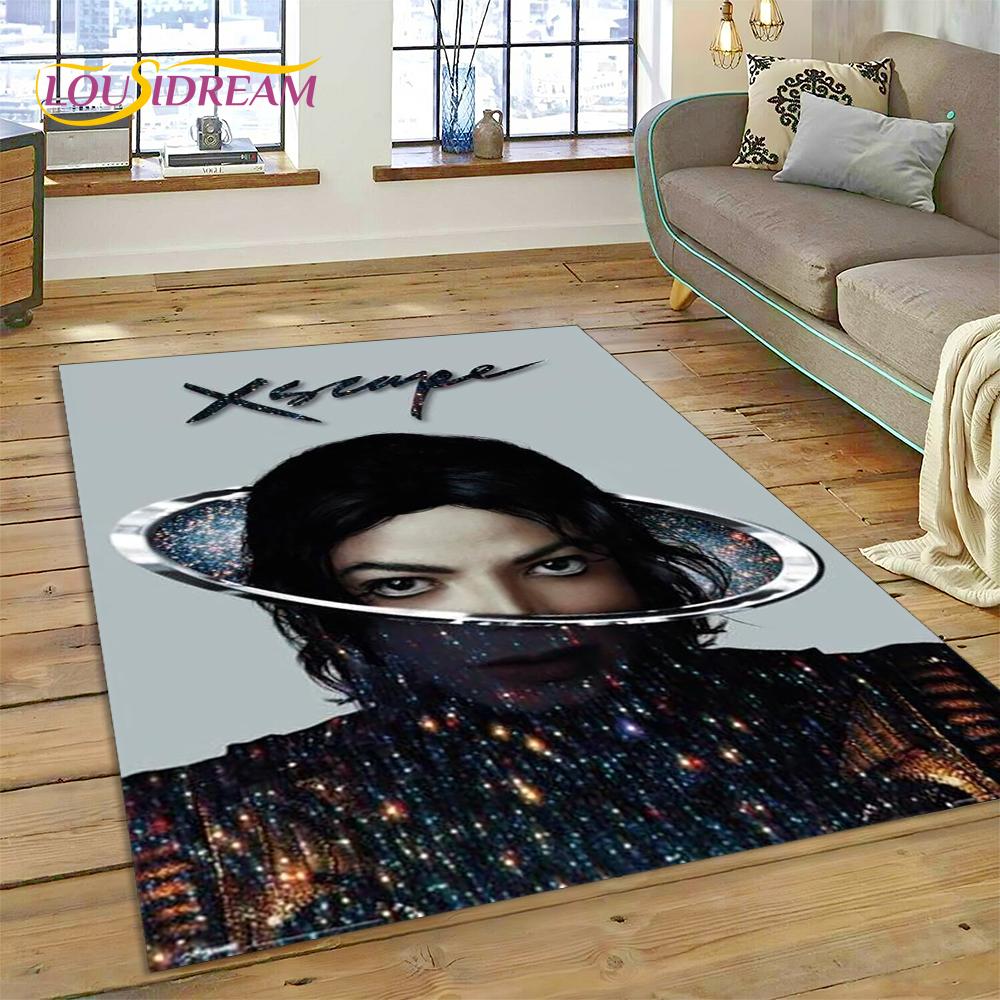 MJ Král Popu Michael Jackson Koberec do Obývacího pokoje Ložnice Domácí Dekorace, Podložka Protiskluzová Dekorace na Pohovku Rohožka Dárek