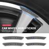 4PCS Carbon Fiber Car Motorcycle Wheel Rim Decorative Stickers For Century Excelle XT Envision Excelle GT Verano Regal GL6