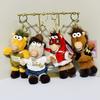 Quirky Pony Pendant Fun Stuffed Animal Keyring Cartoon Steed Doll  Chinese New Year Gift
