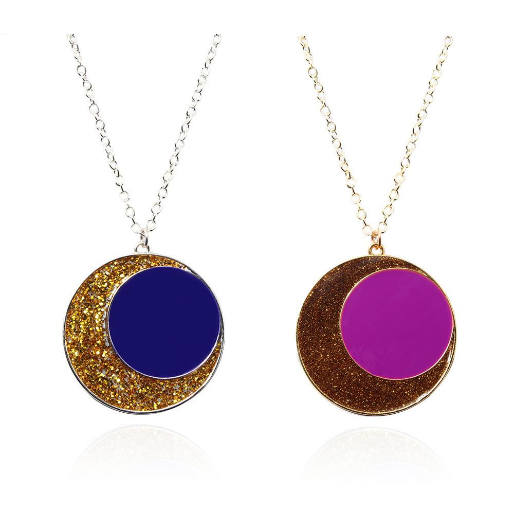 The House Owl Moon Necklace Alloy Pendant With Round Shape Cosplay Accessories