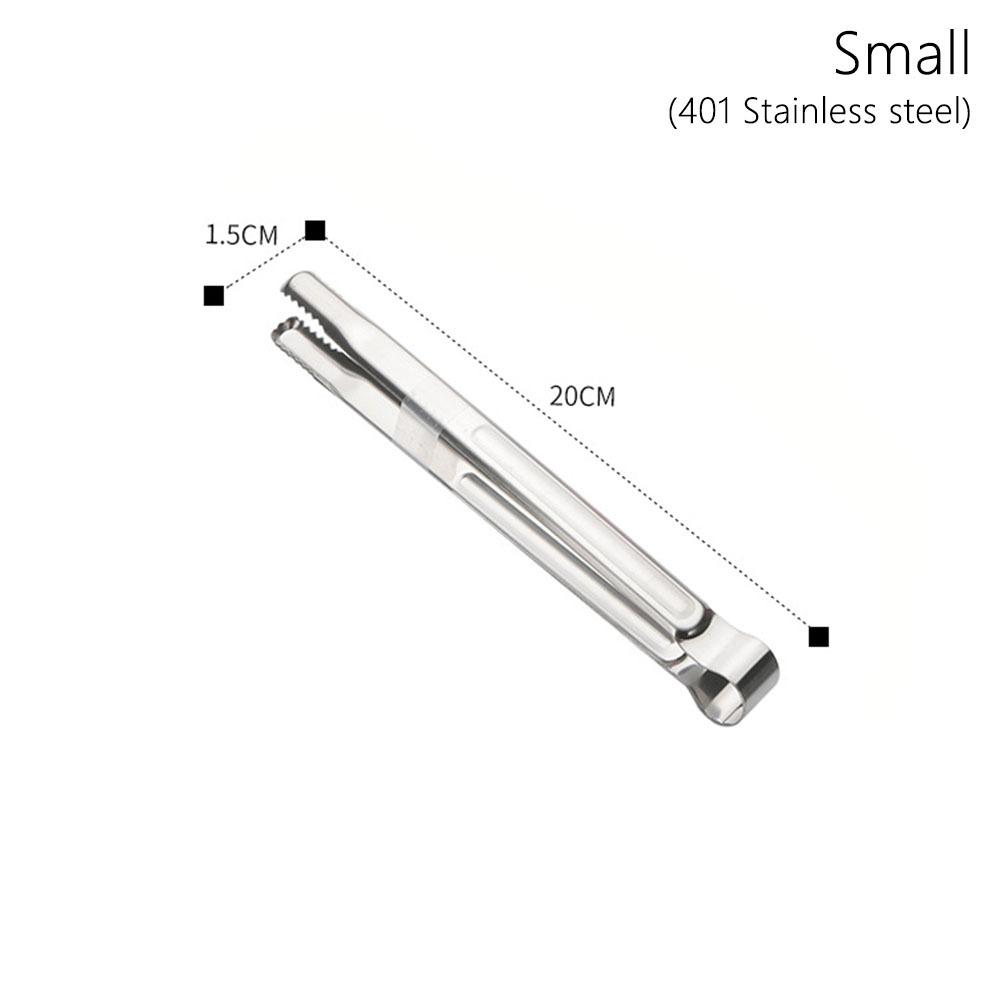 

1Pcs 410 Stainless Steel Grill Tongs Non-Slip Lengthened Food Clip Multifunctional S/M/L/XL BBQ Steak Clip Cooking Utensils