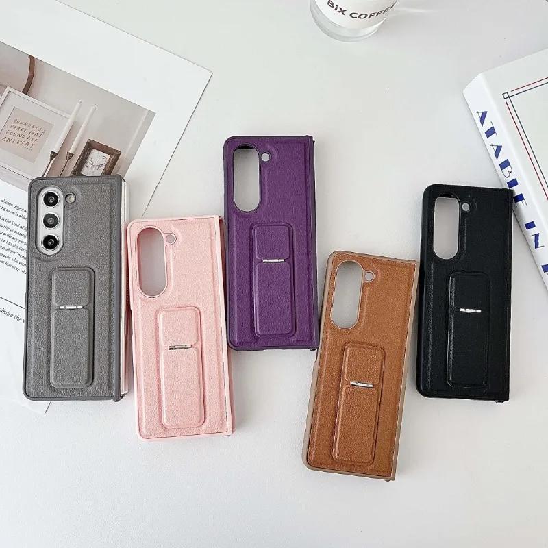 PU Leather Phone Case for Samsung Galaxy Z Fold with Kickstand Protective Cover Compatible with Multiple Models Fold 7 6 5 4 3