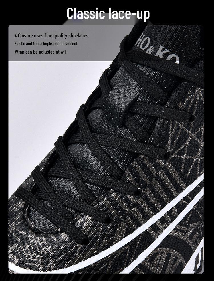 Kids' Long Spike Low-Top Soccer Shoes for Turf - Ideal for Elementary Students