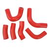 Radiator Coolant Hose Silicone Heat Resistant Leakage Proof Radiator Coolant Hose Kit for Magna VF1100C VF1000C V65 Red