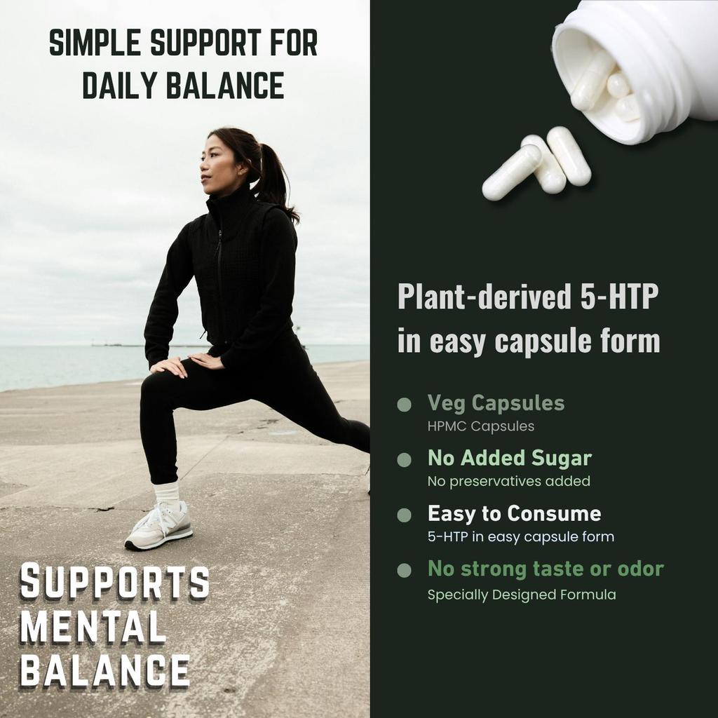 5-HTP Capsules | 100 Mg | Dietary Supplement