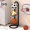 Basketbollsförvaringsställ Vertikalt bollställ Bollförvaringshållare Organizer Platssparande displayställ för volleyboll fotboll fotboll