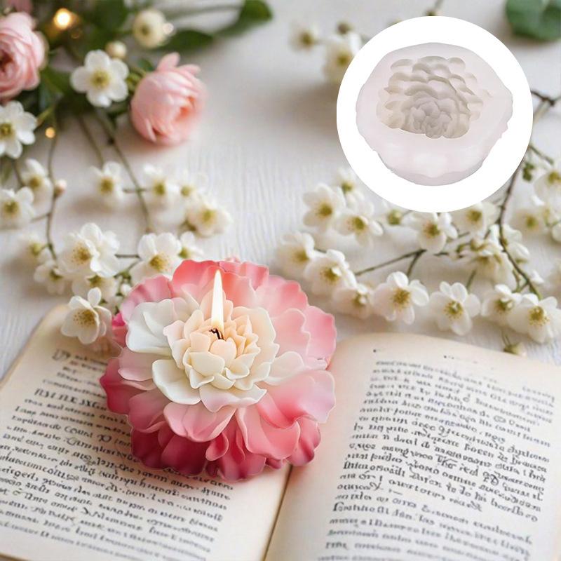 Flower Ball Peony Silicone Mold Handmade Soap Aromatherapy Gypsum Candle Mold