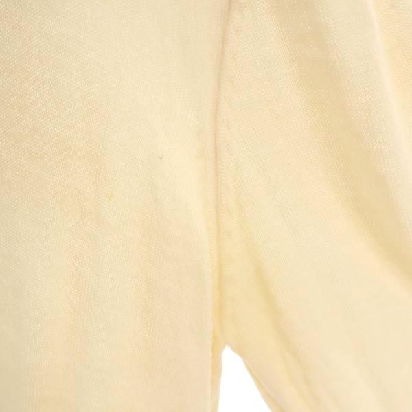 VALENTINO Long sleeve V neck sweater 48 beige knit Women Used