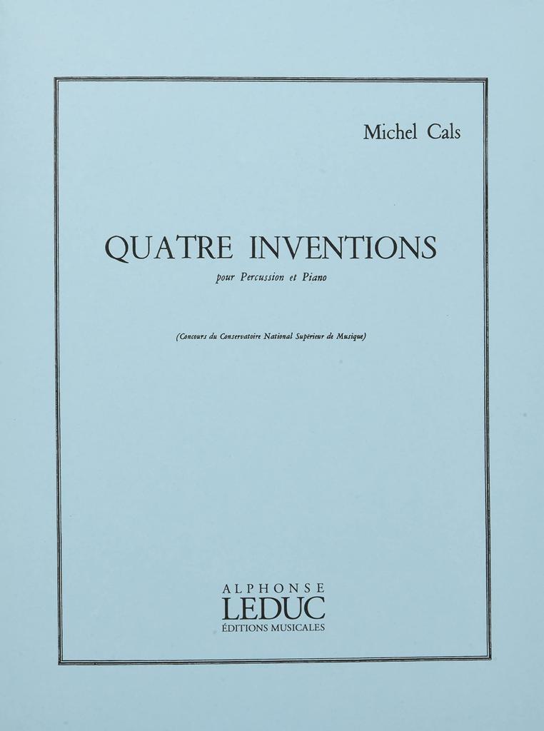 Carus: Four Inventions for Percussion and Piano (Percussion, Piano) Leduc Publishing