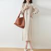 Women Sweater Dress 100% Wool MODERN NEW SAGA Turtleneck Knit Long Pullover Winter Jumpers Wool Long Dress Female