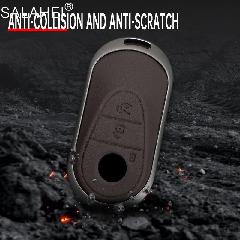 WVQ5 Car Key Case Cover Accessories For Mercedes Benz A B C E S Class W204 W205 W212 W213 W176 GLC CLE CLA GLB GLC GLS AMG W177 W222