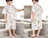WEANXIN Jinbei Yukata Top and Bottom Sizes and Made In with Dinosaur and Fish Short Open Perfect for Summer Festivals and Fireworks and a Great Gift