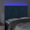 VidaXL LED Headboard Bedroom Furniture Double Bed Accessory Head of Bed Frame Interior Dark Blue 3122476