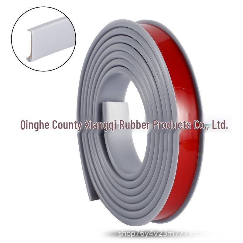 U-Shaped TPE Wood Cabinet Edge Banding Strip - Self-Adhesive Soft Seal for Furniture