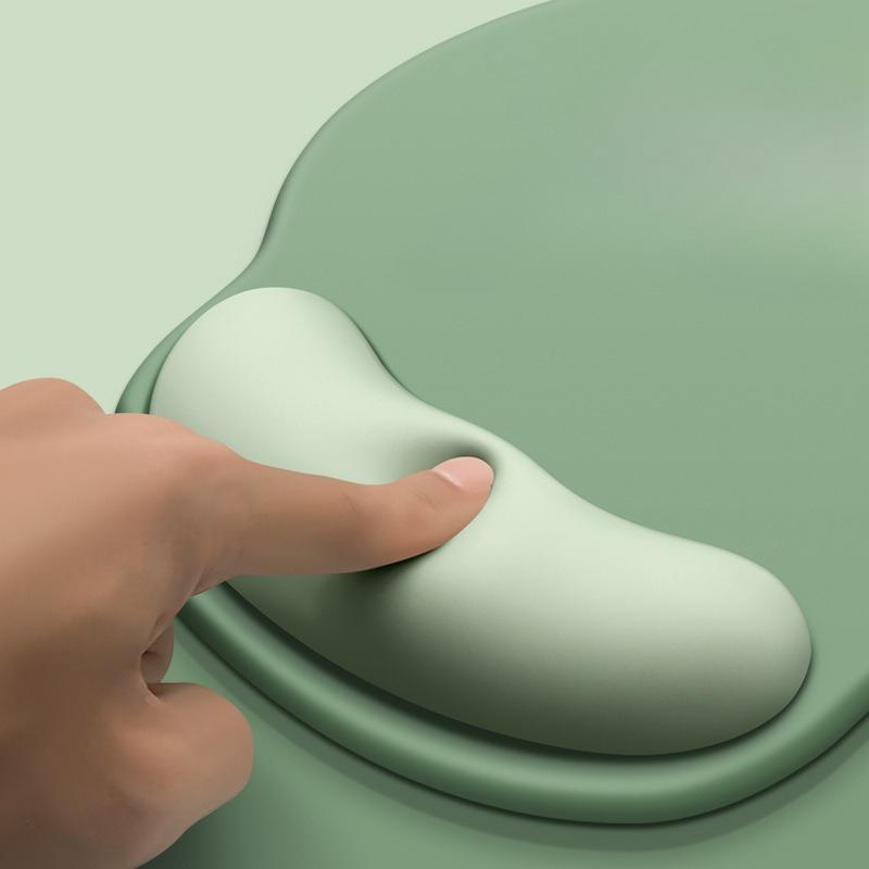 Gradient Mouse Pad Wrist Support Pad Mouse Computer Memory Foam Wrist Protection Pad Simple Silicone Mouse Pad
