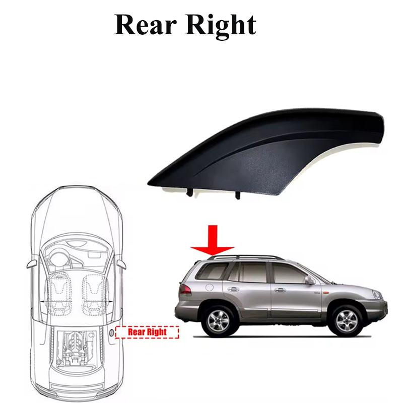 Roof Rack Cover For Hyundai Santa Fe Santafe 2002-2006 Auto Front Rear Left Right Luggage Bar Rail End Shell Plasitc Cover