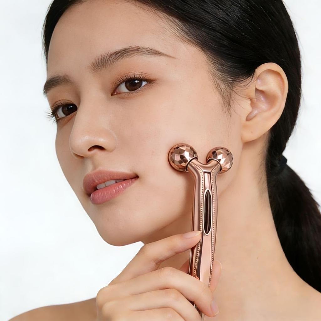 Beauty Beauty Roller Massage Eye Area Massage Face Body No Charging Weak Electrical Full Respect for the Aged Day Assortment Roller, Y-shaped Roller,