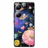 3D Emboss Case For Xiaomi Poco M6 Pro Phone Case Flower Silicone Soft Back Cover For Xiaomi Poco M6 Pro Case PocoM6 M 6 Pro Capa