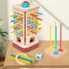 Parent Child Interactive Wooden Stick Montessori Toy Sensory Skills Battle Game Spatial Thinking Training Puzzle Gift for Kids