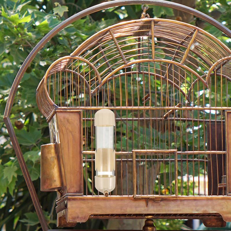 Automatic Bird Waterer Feeder for Cage Plastic Safe Sturdy Compact Lightweight Water Dispenser for Parrots Lovebirds