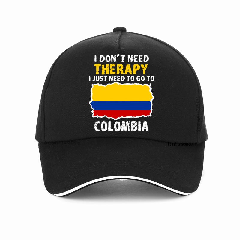 Funny Colombia Flag hat printing Graphic Cotton Adjustable Baseball Cap Summer Style Unisex Women Golf Snapback Hats