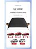 Magnetic Black Car Windshield Snow Cover - Thickened Sunshade and Frost Protection