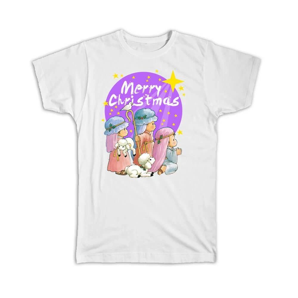 Gift T-Shirt : Childish Three Kings For Christmas Greetings Magi Wise Men Cute 4XL