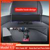 For Tesla Model 3/Y Back Seat Phone Holder with 2 Hooks 360° Rotate StandAuto Headrest Bracket Support For Tablet PC iPad Mini