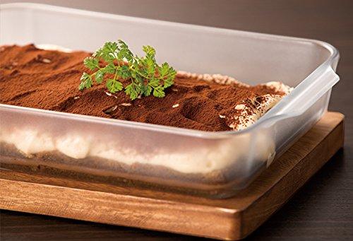 Aderia Cerabake Rectangle Roaster Medium, Heat-Resistant Glass Gratin Dish, 1800ml [Non-Stick, Microwave and Oven Safe, Ceramic Coating] K-9428