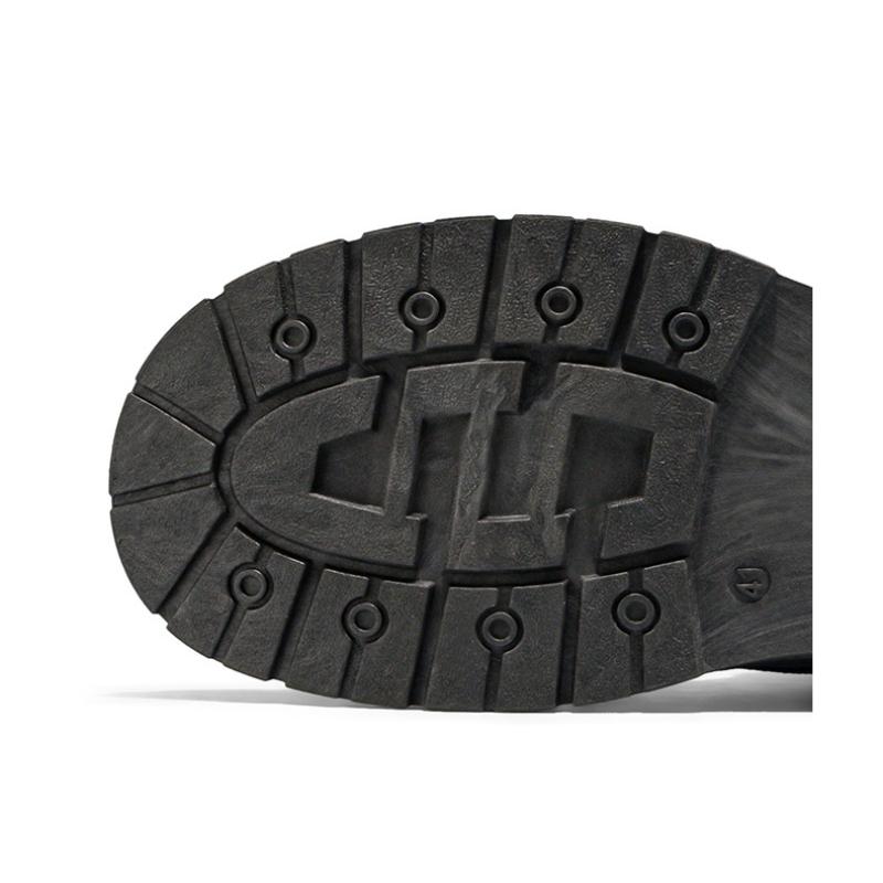 Retro Men's Platform Denim Boots High Quality Men Tooling Boots Fashion Trend Denim Versatile Casual Shoes High Top Working Shoe