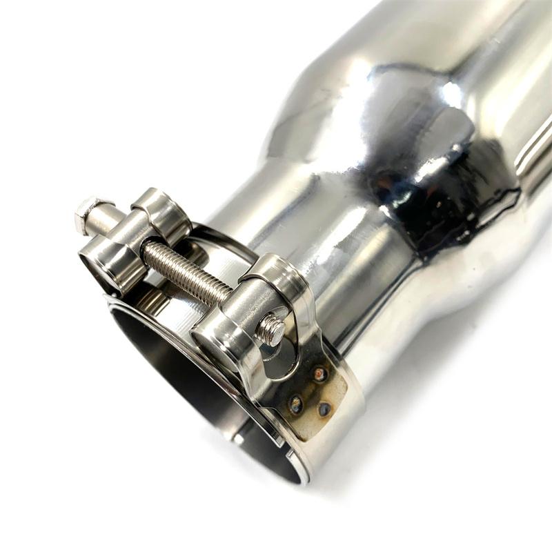 1PCS Universal Stainless Steel Universal Automobile Exhaust Pipe Exhaust Muffler Pipeline Welded Pipe Multiple Sizes Exhaust