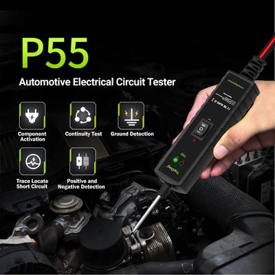 Tester automobilových silových obvodů sondy 12V 24V Testovací světlo do auta Sada elektrických diagnostických nástrojů AC DC Vyhledávač krátké diagnostiky