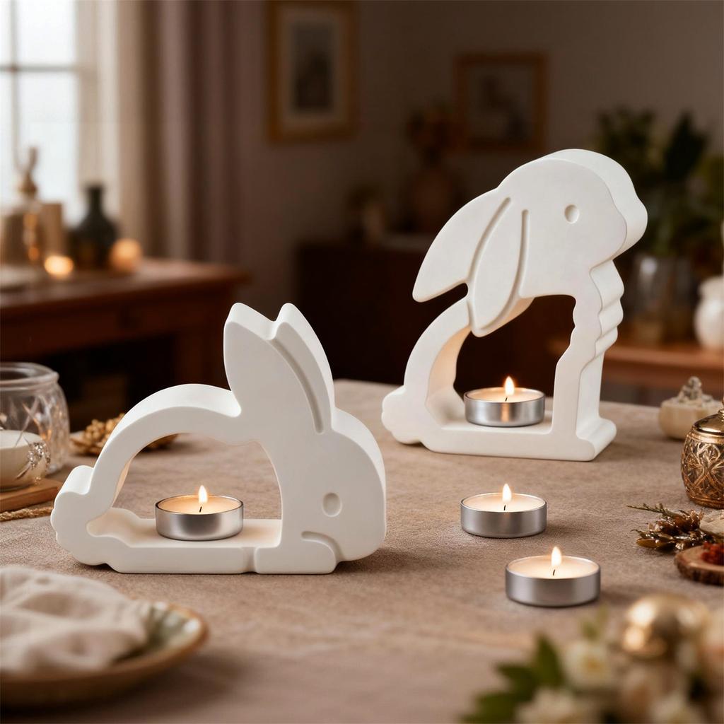 Hollow Candle Holder Gypsum Silicone Mold, A Gift For Friends