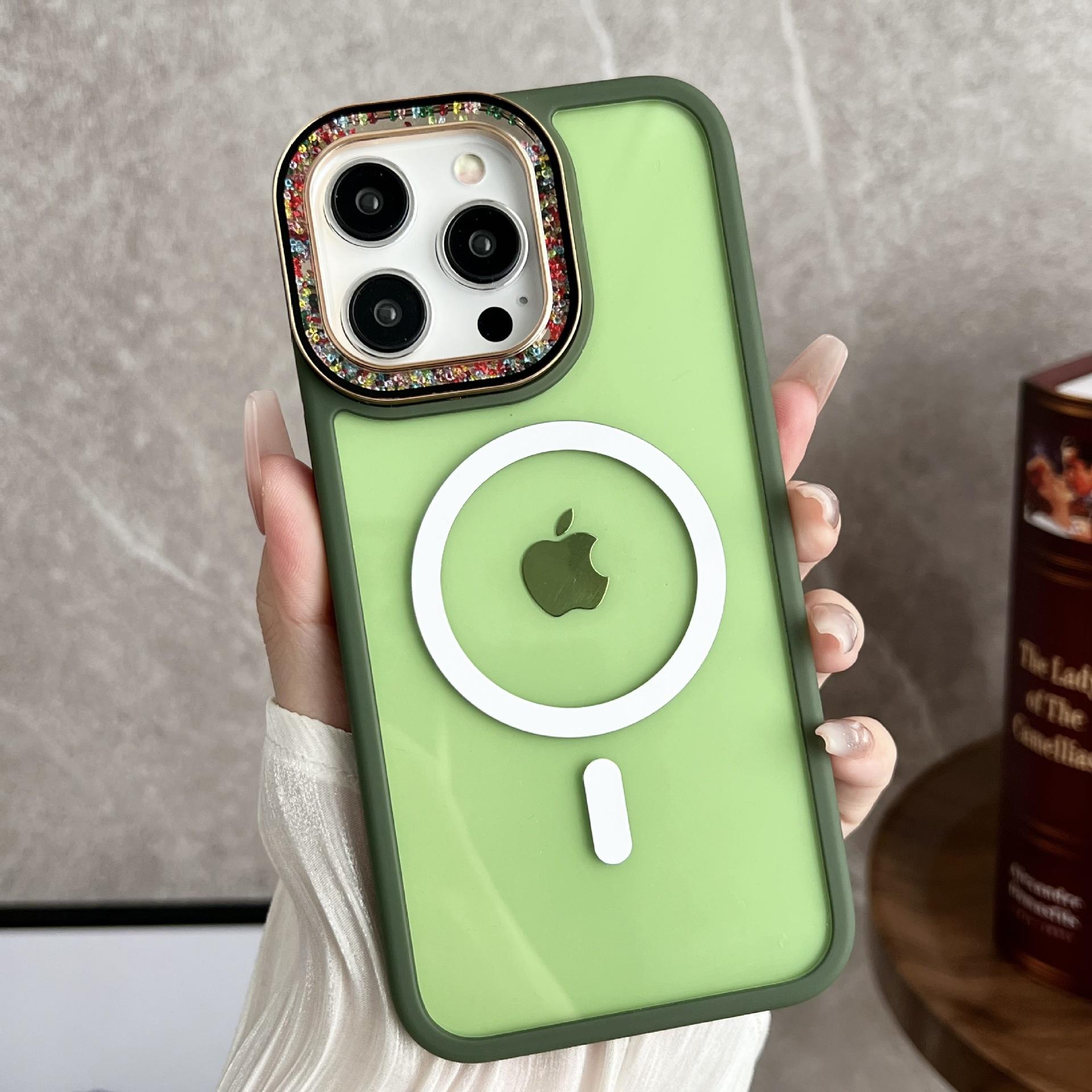 

Подходит для iPhone15ProMax, цветной стеклянный магнитный чехол для мобильного телефона Apple 14, прозрачный анти-падающий чехол 13 iPhone11