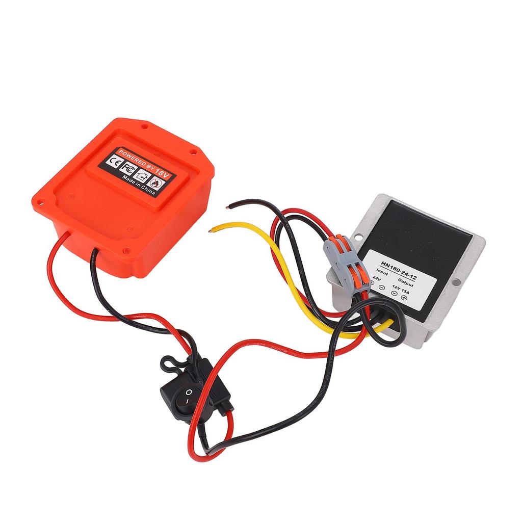 Voltage Reducer 18V To 12V 15Amp 180W Transformer Regulator DC Power Converter with Fusing Switch