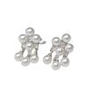 Elegant Zircon Pearl Ear Clip: High-End, No Hole Design for Fashionable, Exquisite Style