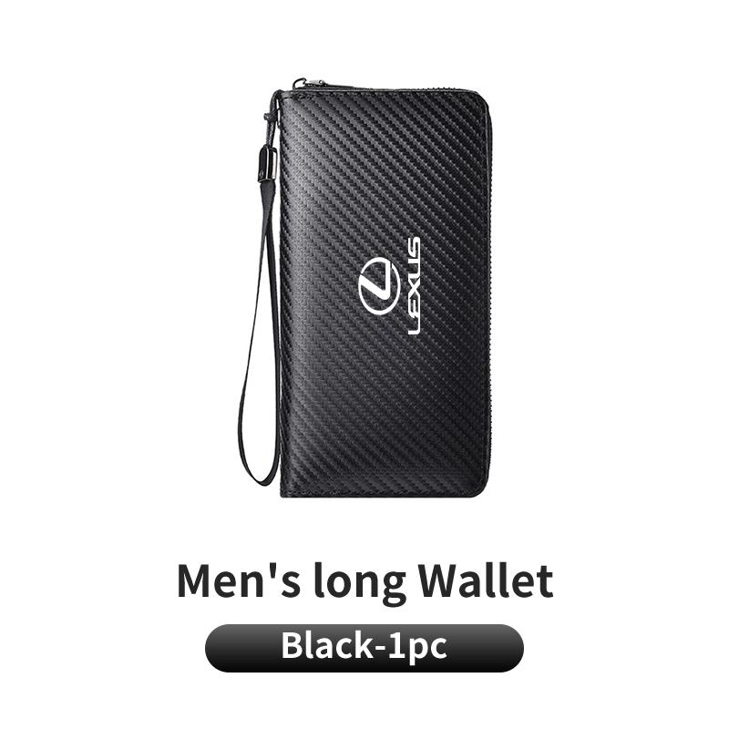 

Car Men s Wallet Carbon Card Holder Coin Pocket Driver s License Purse For Lexus UX250h RX450h CT200h RX400h NX300h RX350 RX300
