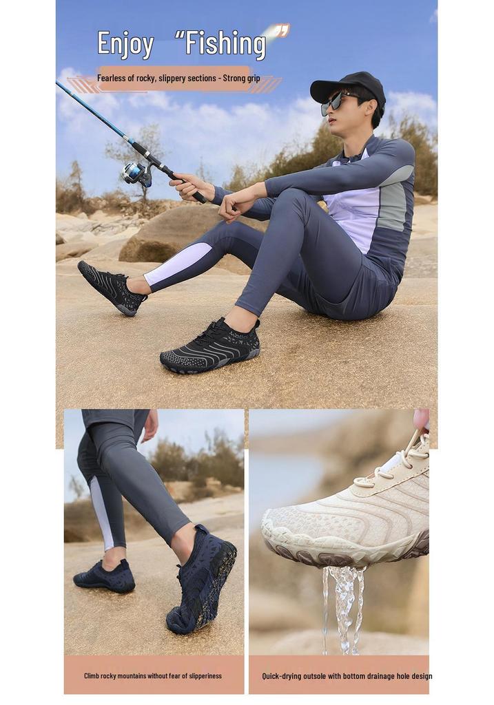 Unisex Five Finger Barefoot Outdoor Shoes - Ideal for Hiking, Wading, Swimming, Beach, Indoor Sports & Fitness