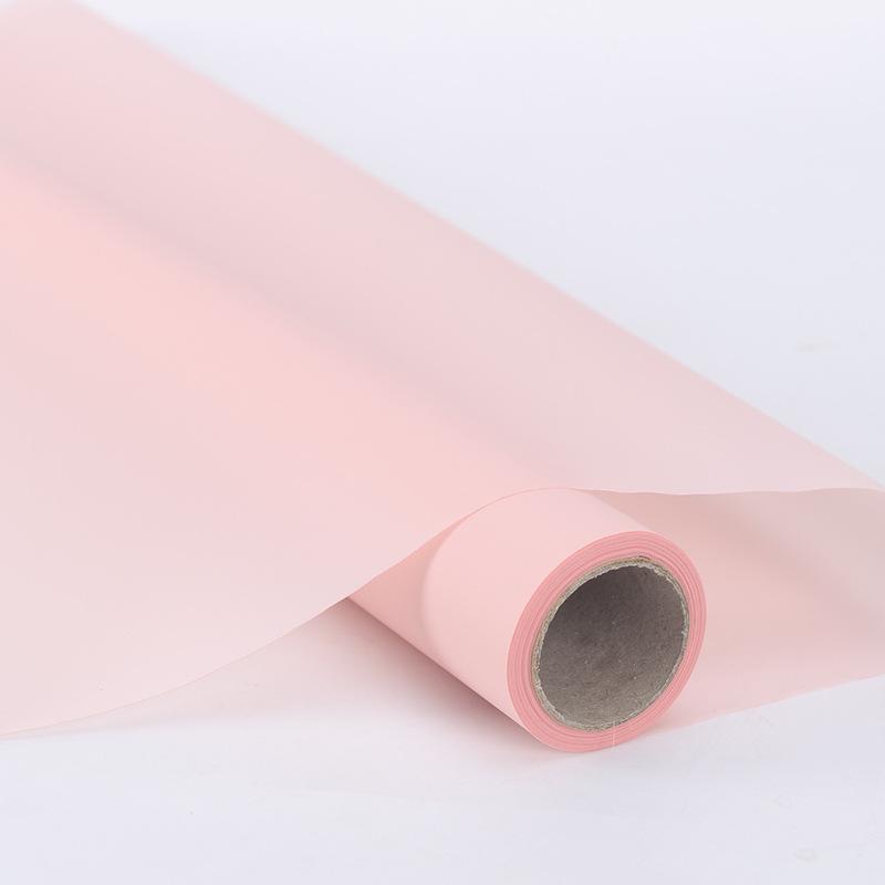 58CMx10M/2 volume Waterproof Floral art Wrapping Paper Roll Solid Color florist fresh flower wrapping paper Materials Fog paper
