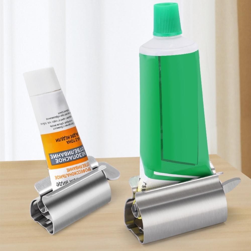 1pc Stainless Steel Wringer Roller Rotate Dispenser for Ointments Cosmetics Bathroom Accessories Toothpaste Squeezer Tube Roller