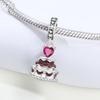 Copper Chocolate Love Cake Pendant Beads Original Pendants Bracelet Charm Jewelry Party Diy Trendy Gift
