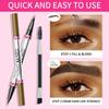Waterproof Dual-Ended Eyebrow Pen and Eyebrow Brush