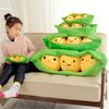 Large Pea Pod Plush Toy - Creative Dutch Bean Doll & Back Support Pillow