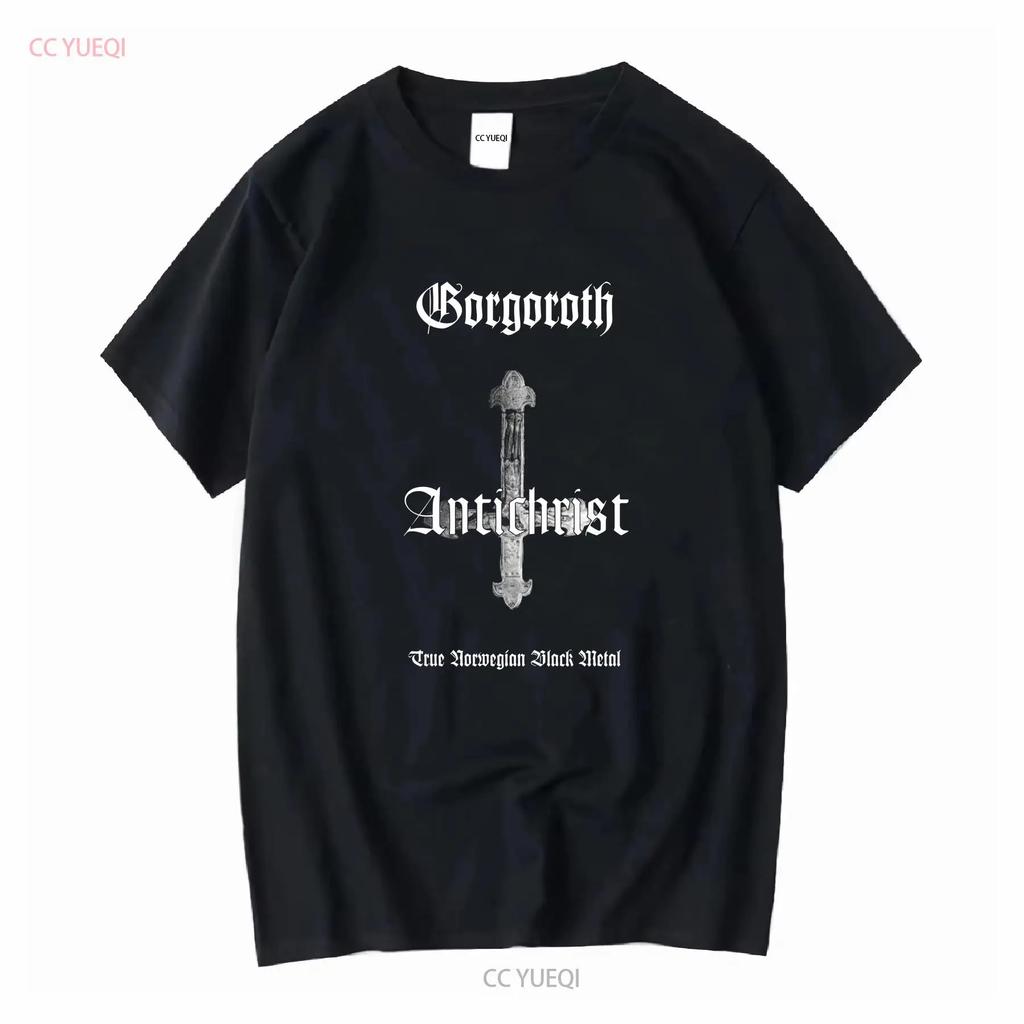 Gorgoroth Antichrist T Shirt Cotton Black Men Size S to 5XL MD1333 long or short sleeves vintage Washed Top For Everyday Wear